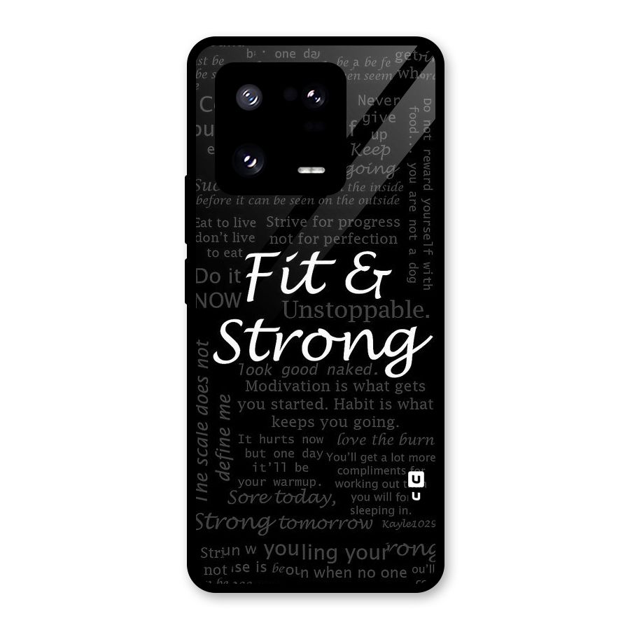 Fit And Strong Glass Back Case for Xiaomi 13 Pro
