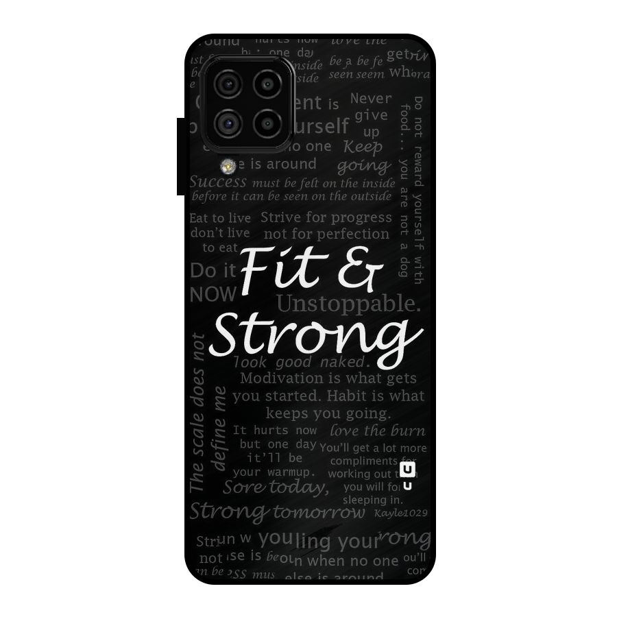 Fit And Strong Metal Back Case for Galaxy A22 4G