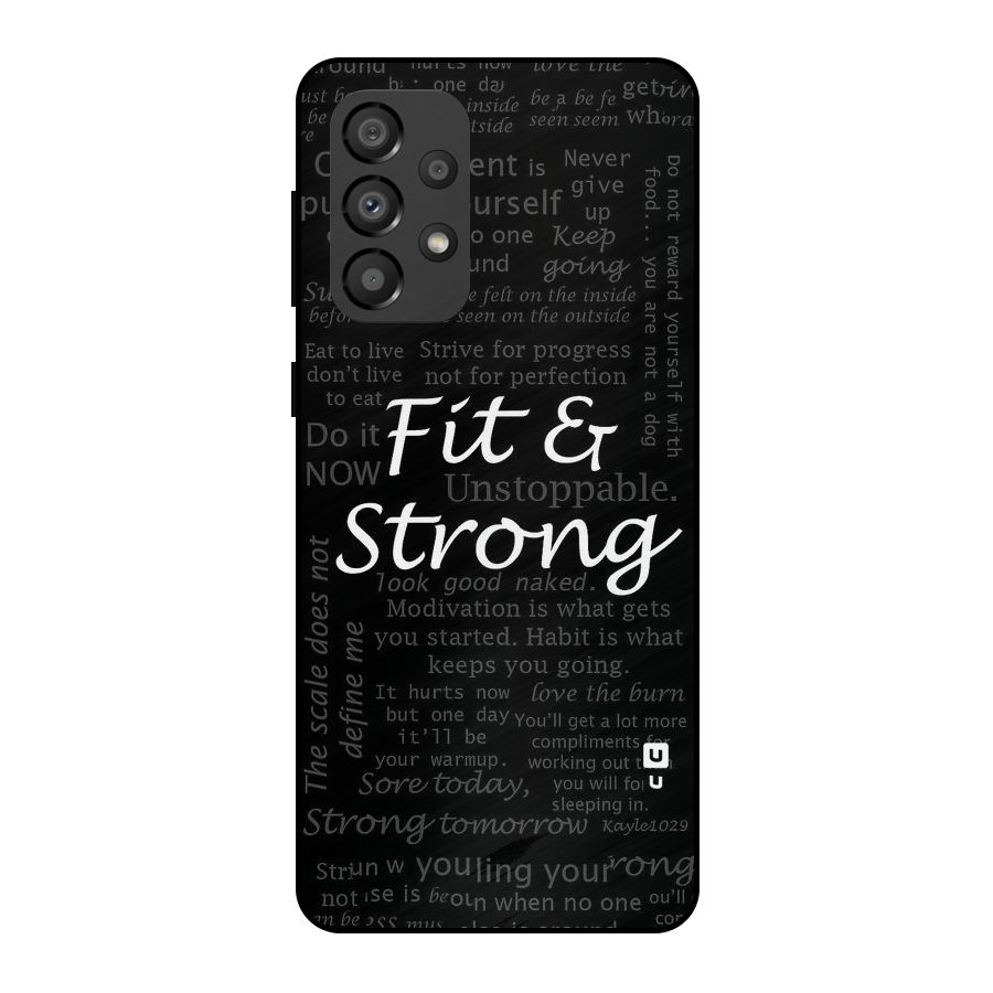 Fit And Strong Metal Back Case for Galaxy A33 5G