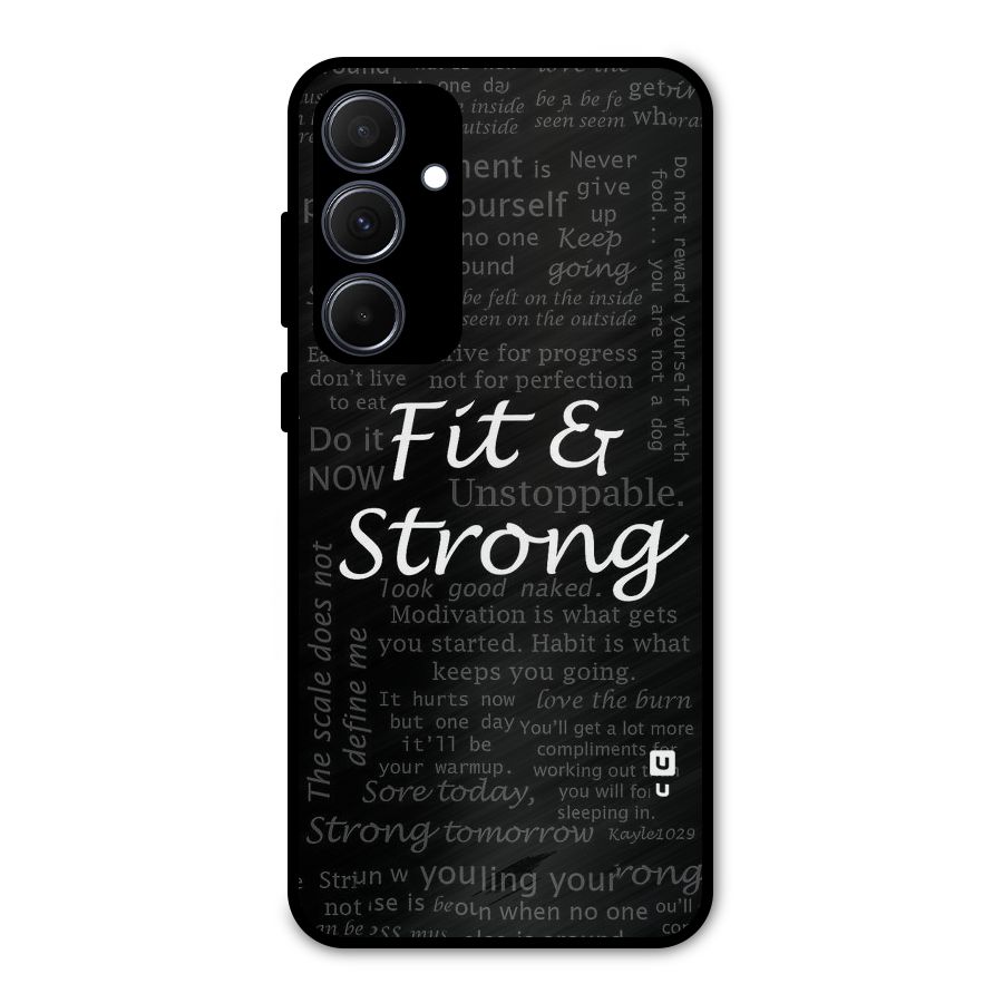 Fit And Strong Metal Back Case for Galaxy A35