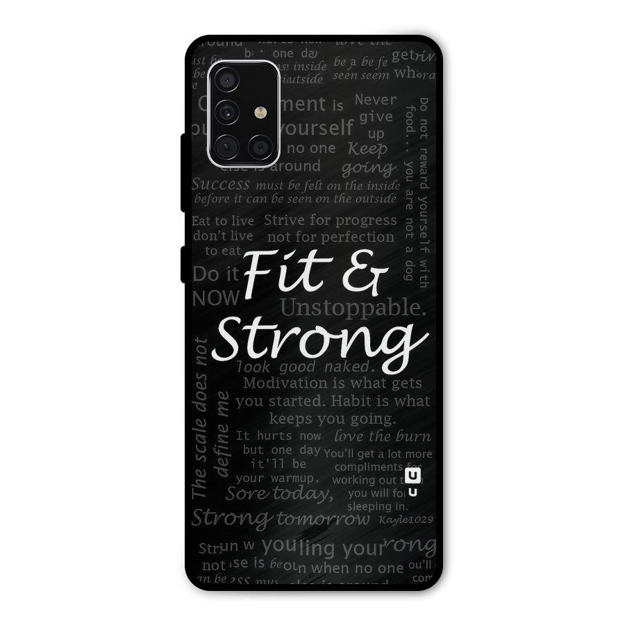 Fit And Strong Metal Back Case for Galaxy A51