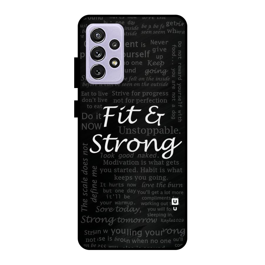 Fit And Strong Metal Back Case for Galaxy A72
