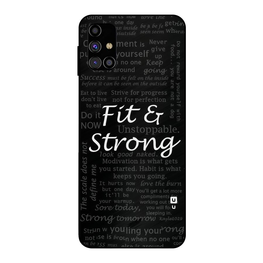 Fit And Strong Metal Back Case for Galaxy M31s