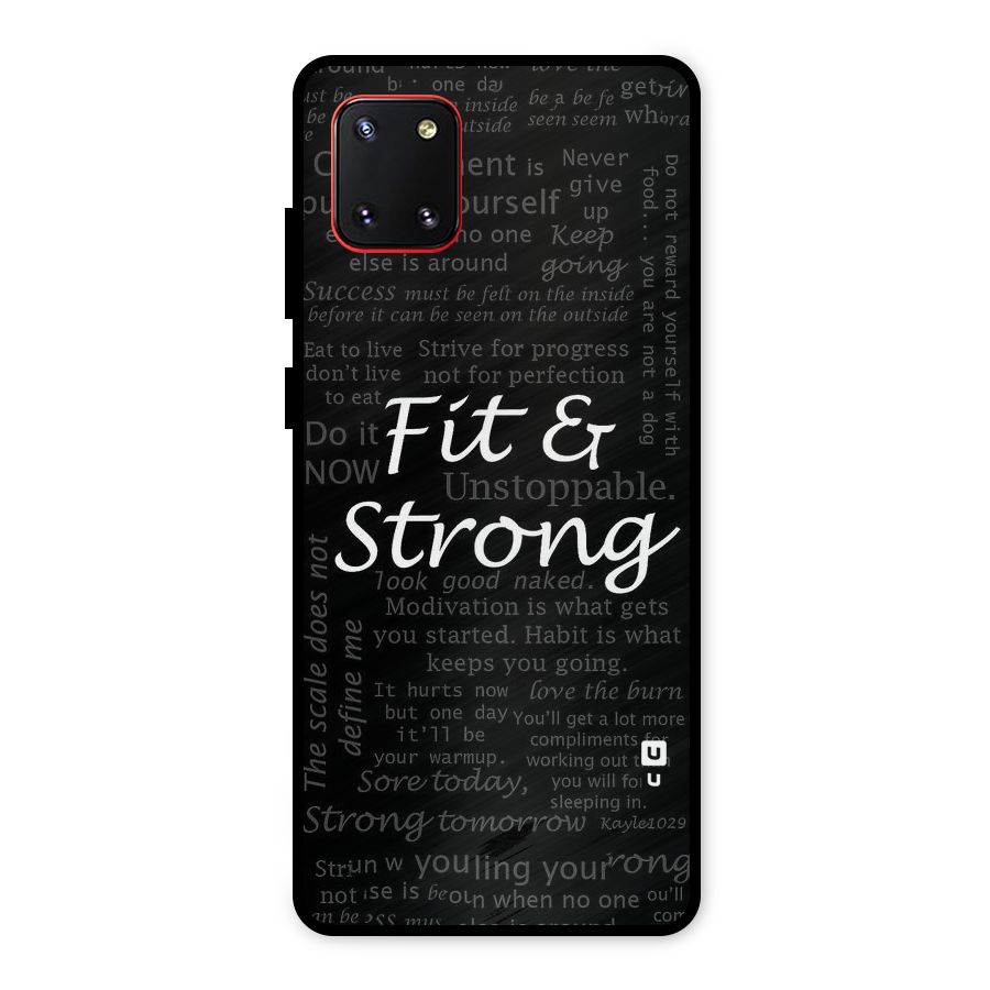 Fit And Strong Metal Back Case for Galaxy Note 10 Lite
