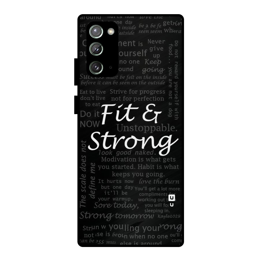 Fit And Strong Metal Back Case for Galaxy Note 20