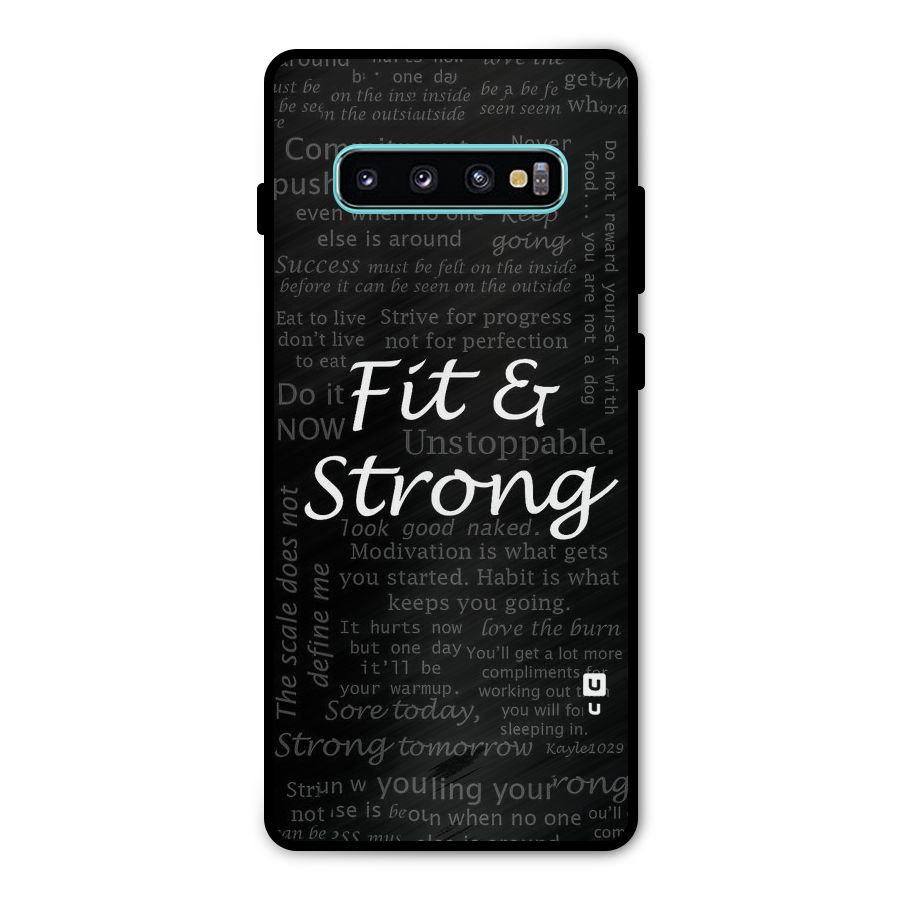 Fit And Strong Metal Back Case for Galaxy S10 Plus
