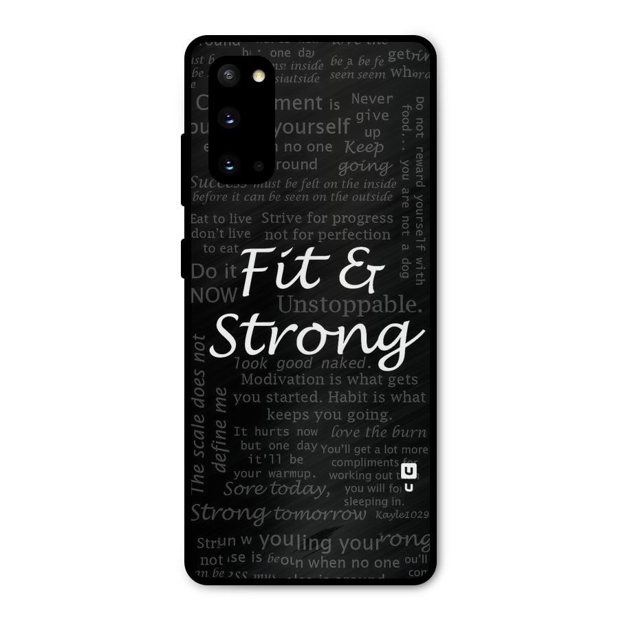 Fit And Strong Metal Back Case for Galaxy S20