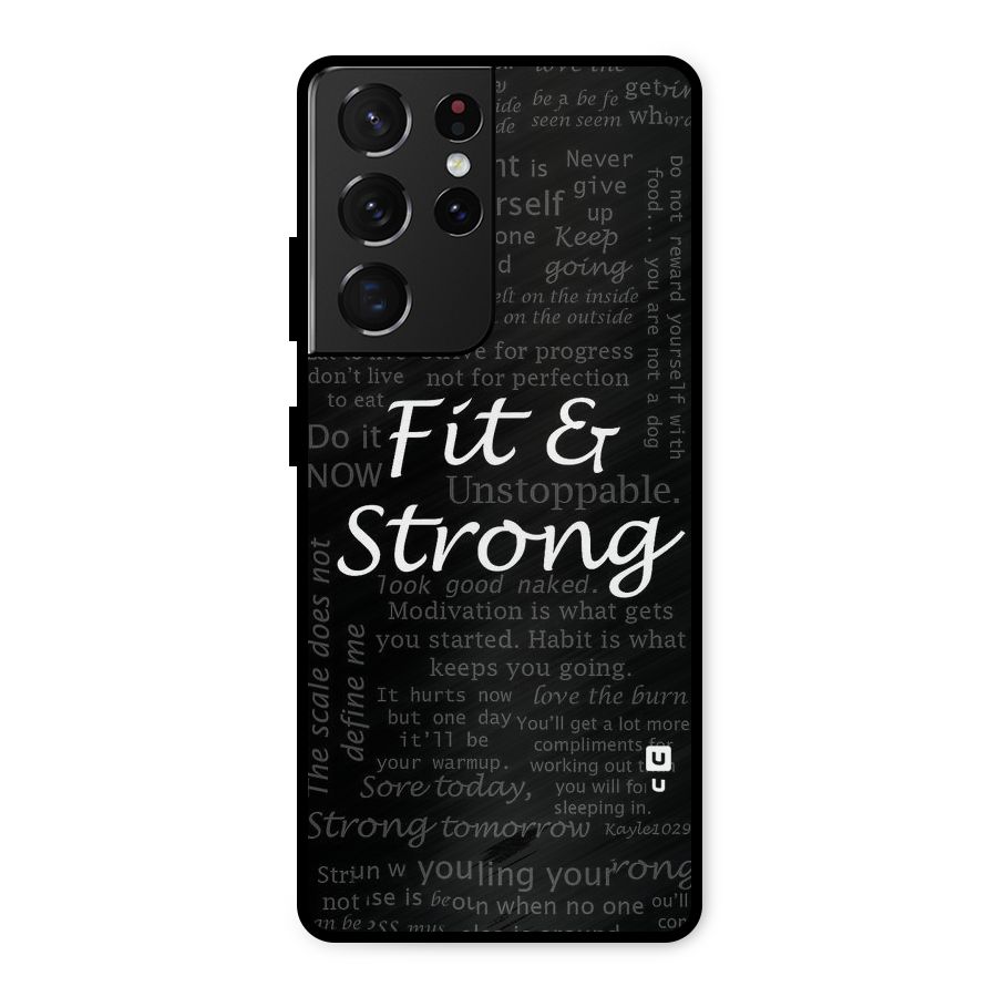Fit And Strong Metal Back Case for Galaxy S21 Ultra 5G