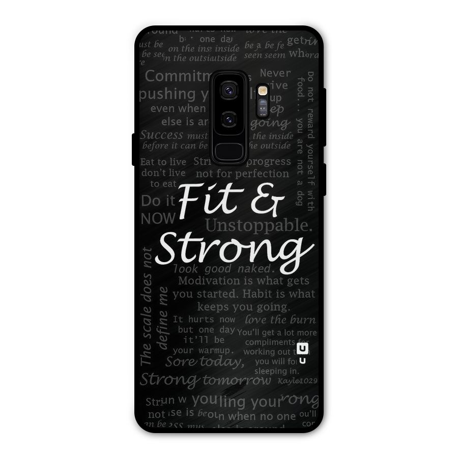 Fit And Strong Metal Back Case for Galaxy S9 Plus