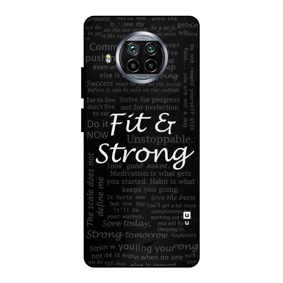 Fit And Strong Metal Back Case for Mi 10i