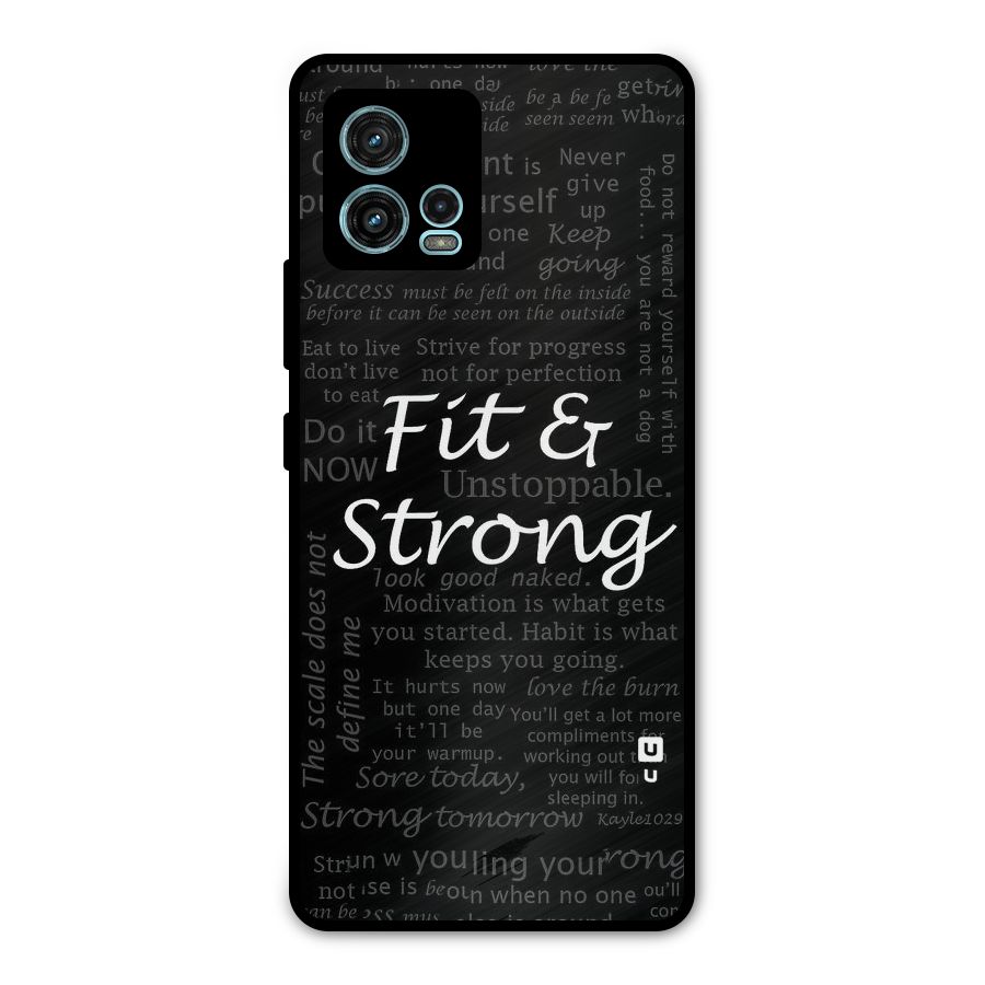 Fit And Strong Metal Back Case for Moto G72
