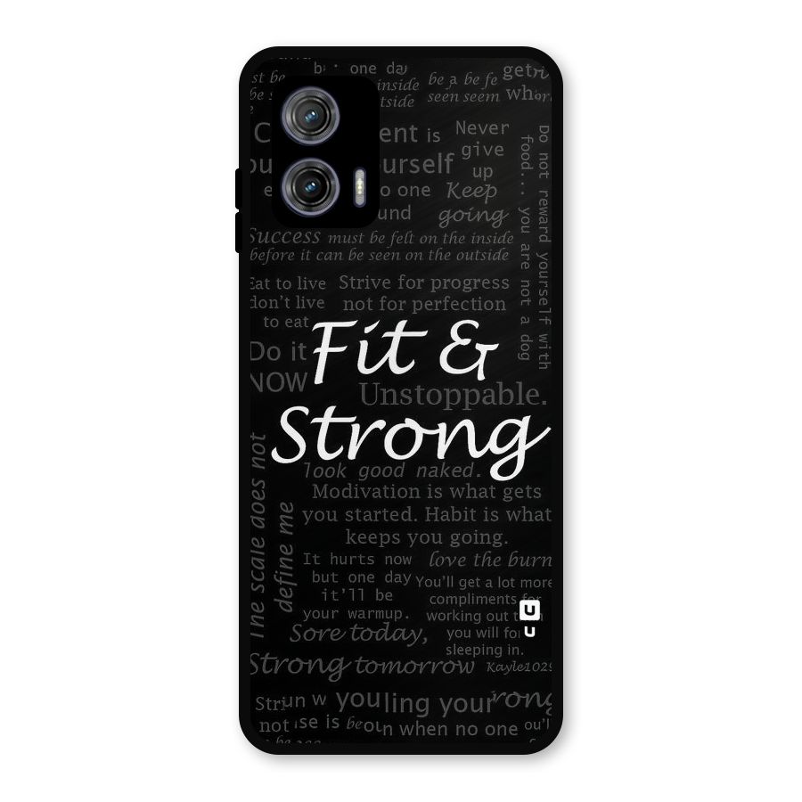 Fit And Strong Metal Back Case for Moto G73