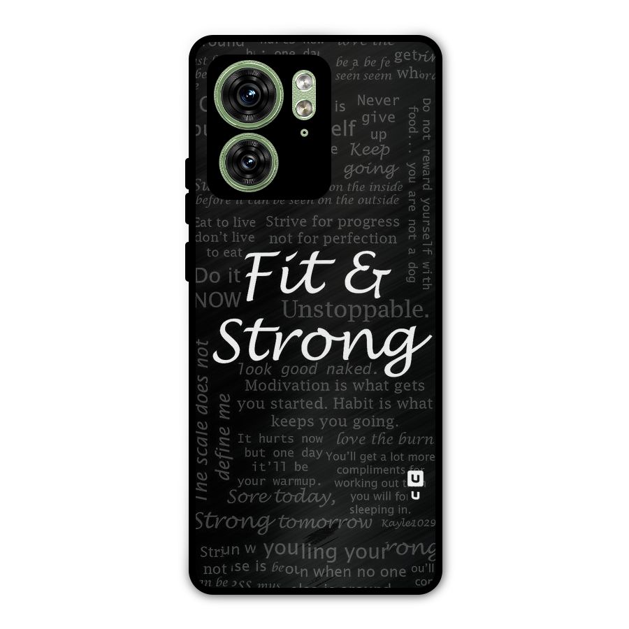 Fit And Strong Metal Back Case for Motorola Edge 40 5G