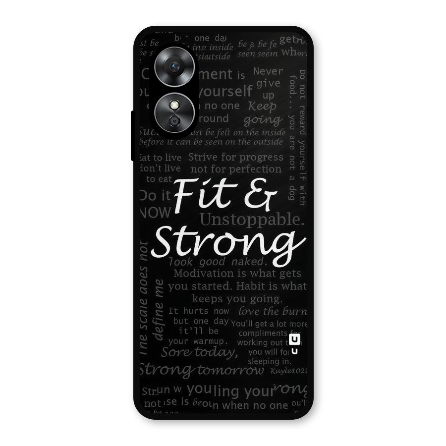 Fit And Strong Metal Back Case for Oppo A17