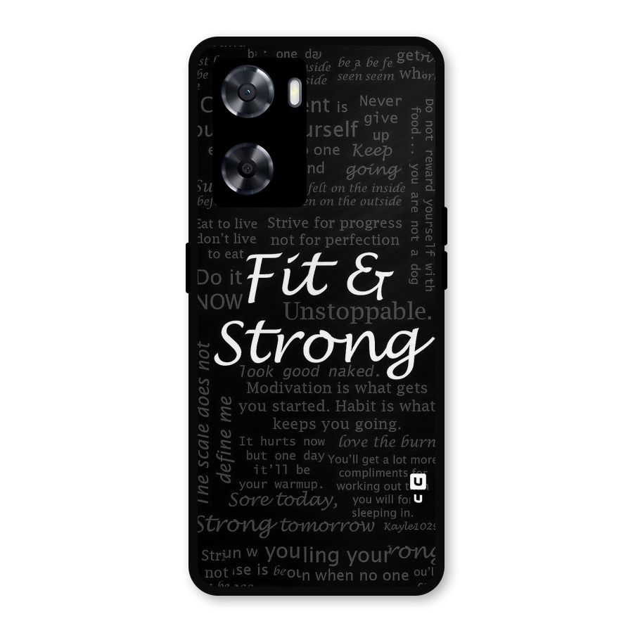 Fit And Strong Metal Back Case for Oppo A57 2022