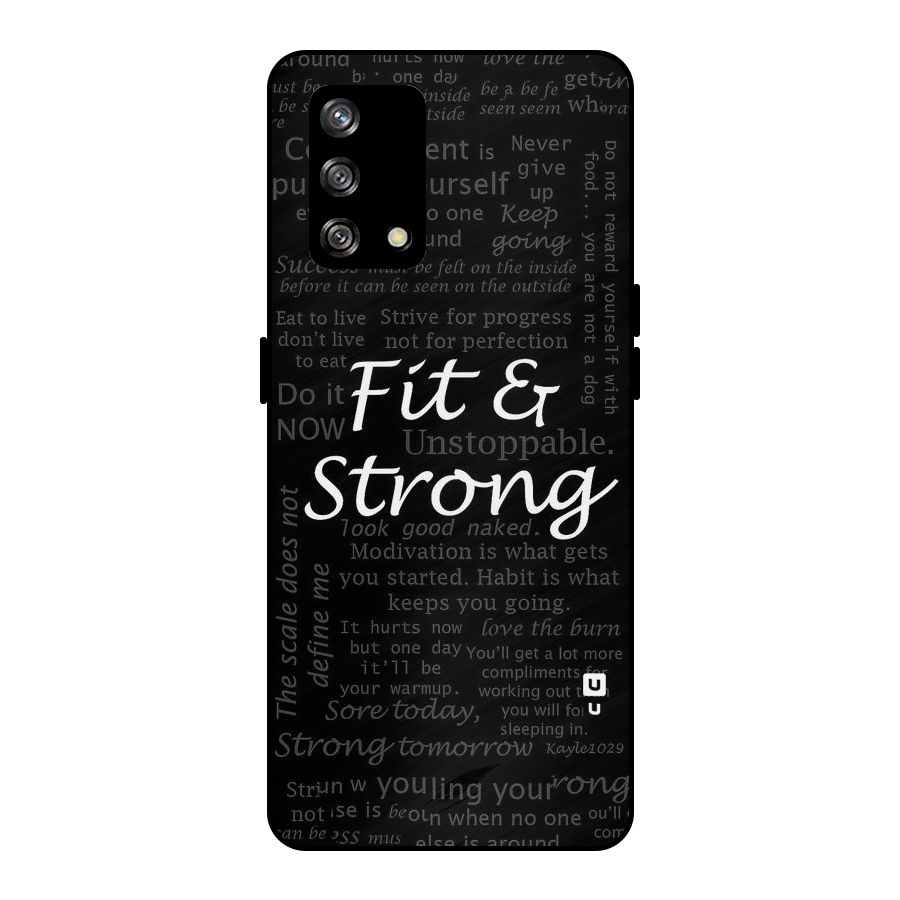 Fit And Strong Metal Back Case for Oppo F19