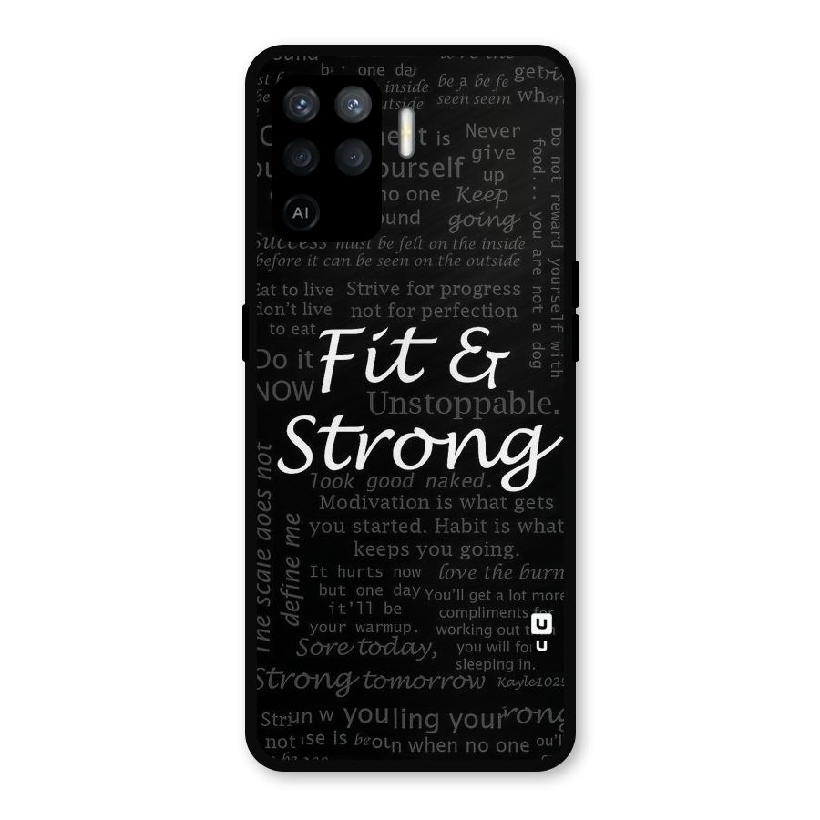 Fit And Strong Metal Back Case for Oppo F19 Pro
