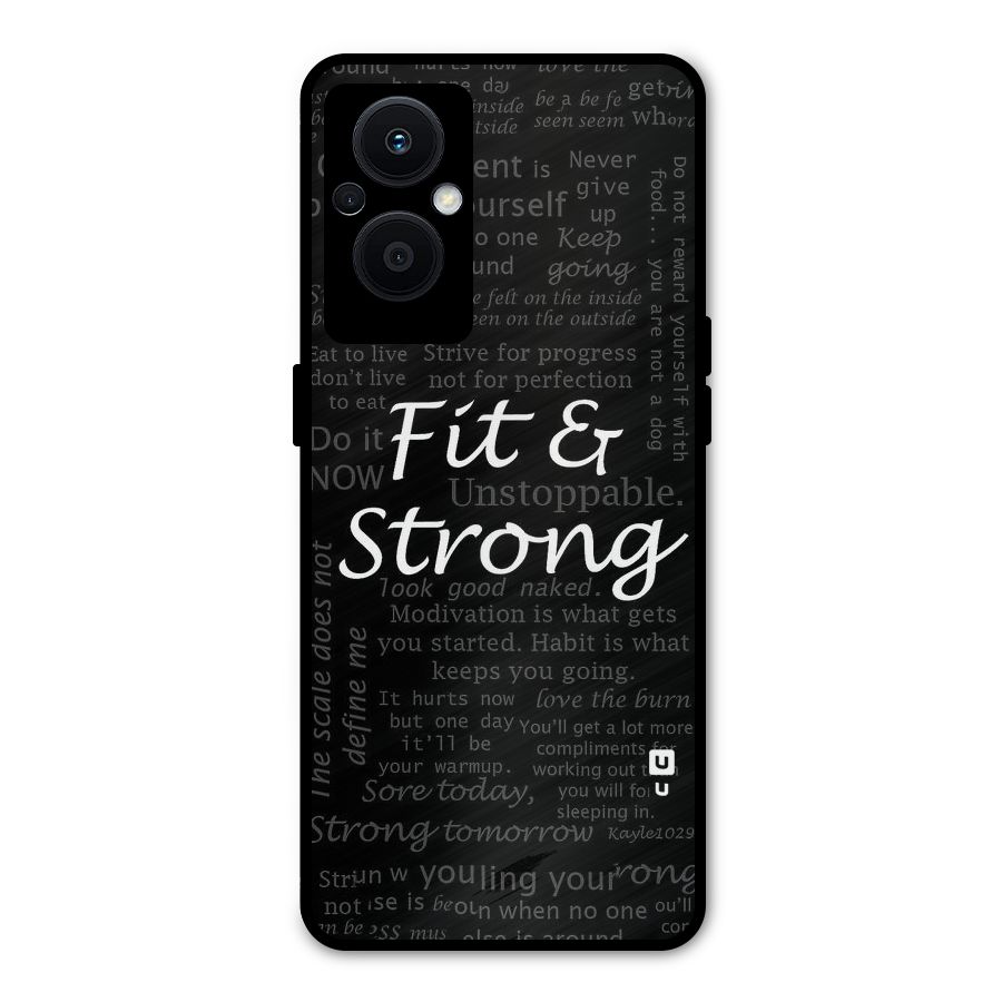 Fit And Strong Metal Back Case for Oppo F21 Pro 5G
