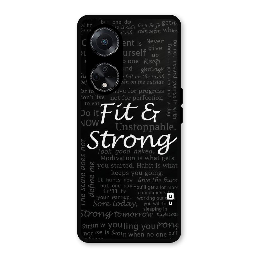 Fit And Strong Metal Back Case for Oppo F23