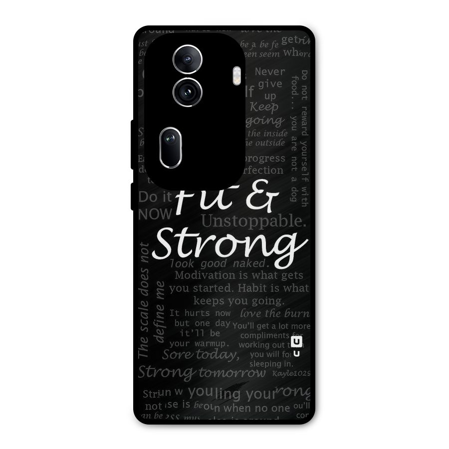 Fit And Strong Metal Back Case for Oppo Reno11 Pro 5G