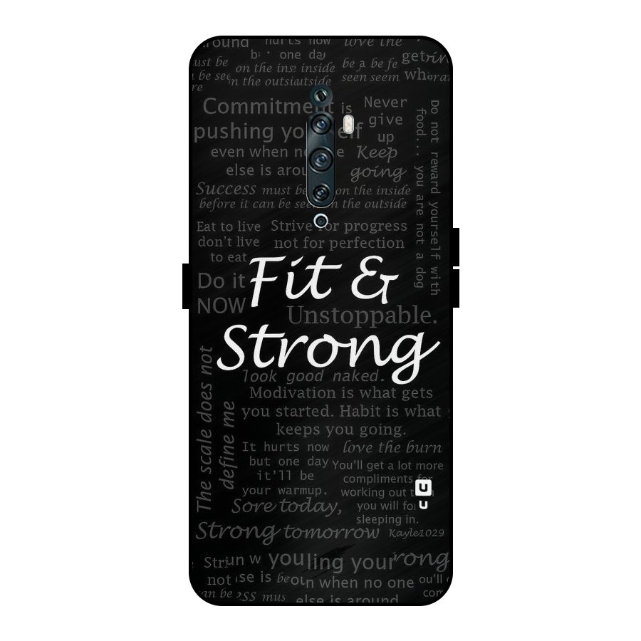Fit And Strong Metal Back Case for Oppo Reno2 F