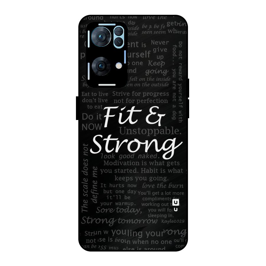Fit And Strong Metal Back Case for Oppo Reno7 Pro 5G