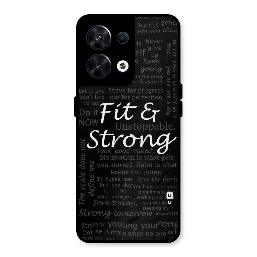 Fit And Strong Metal Back Case for Oppo Reno8 5G