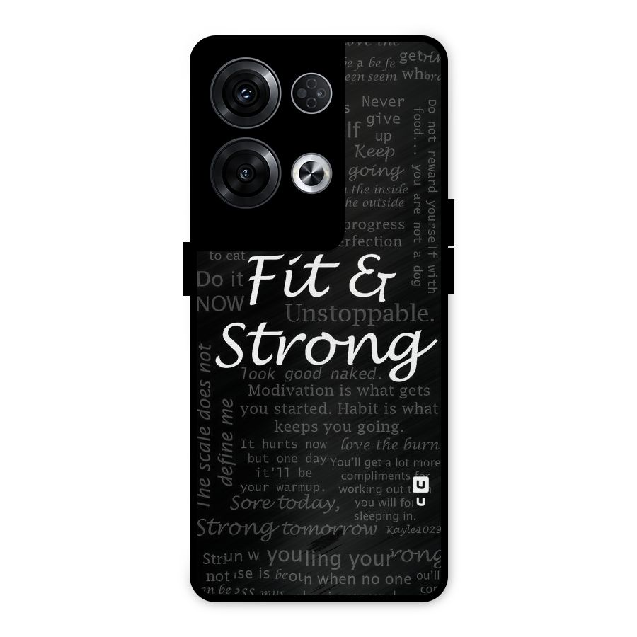 Fit And Strong Metal Back Case for Oppo Reno8 Pro 5G