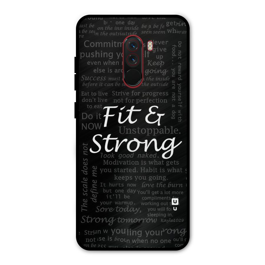 Fit And Strong Metal Back Case for Poco F1