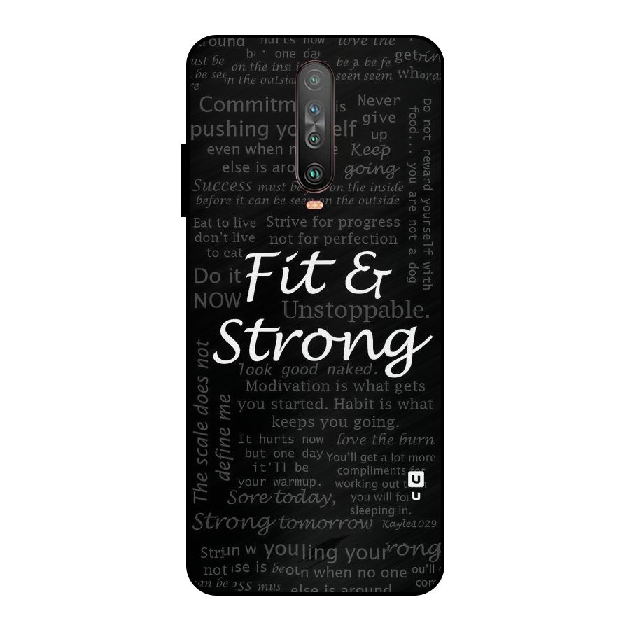 Fit And Strong Metal Back Case for Poco X2