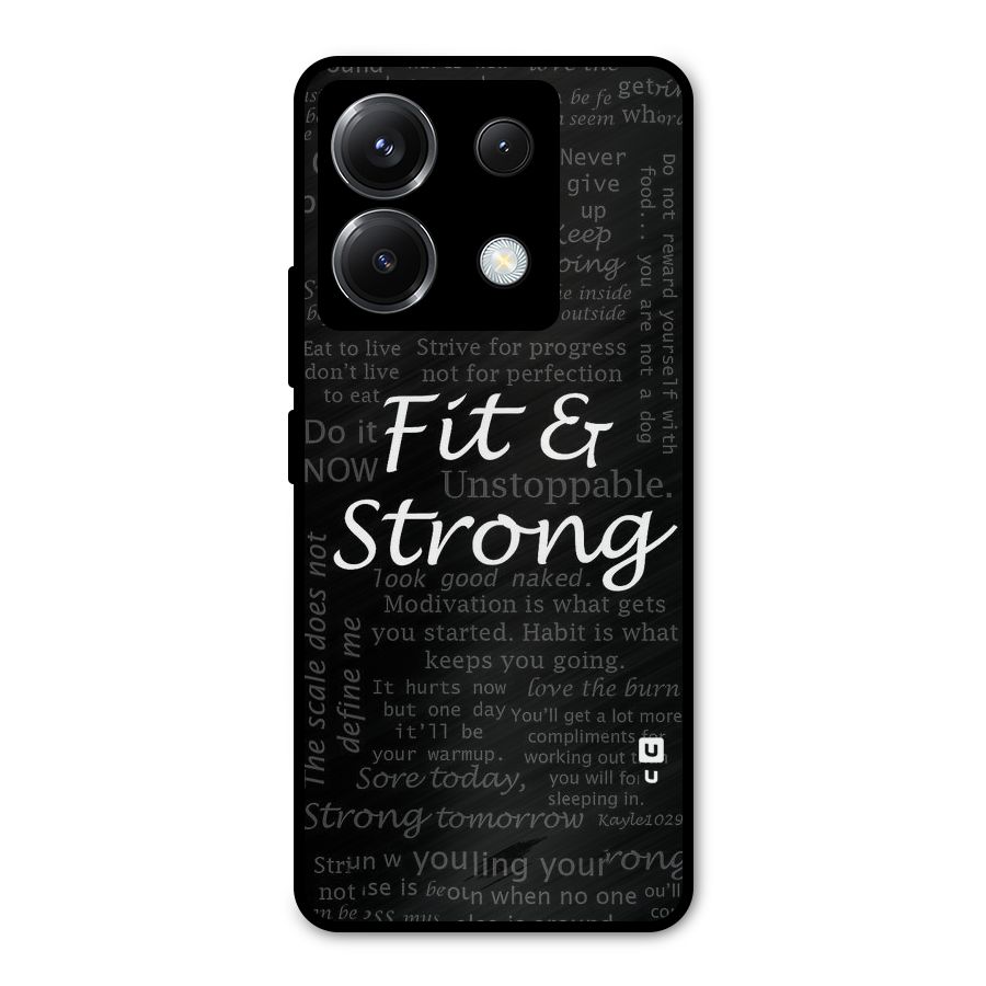 Fit And Strong Metal Back Case for Poco X6