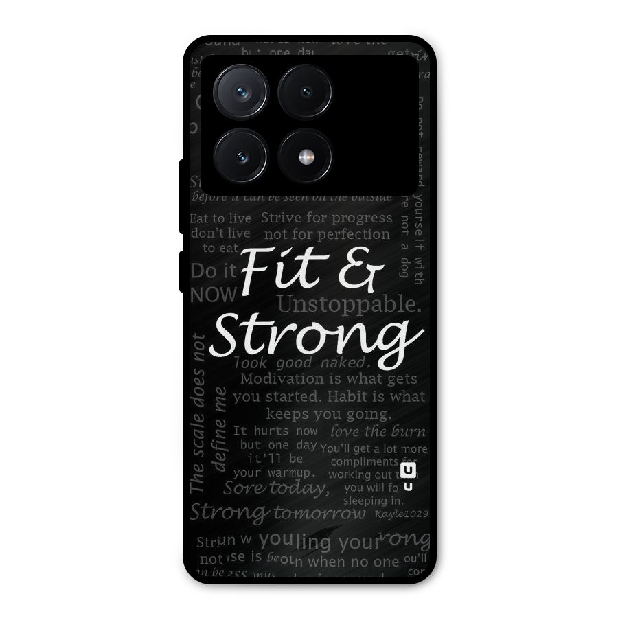 Fit And Strong Metal Back Case for Poco X6 Pro