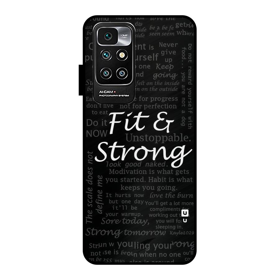 Fit And Strong Metal Back Case for Redmi 10 Prime