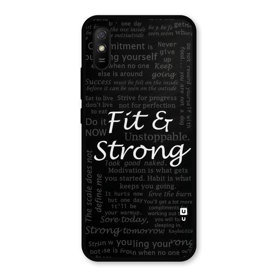 Fit And Strong Metal Back Case for Redmi 9a
