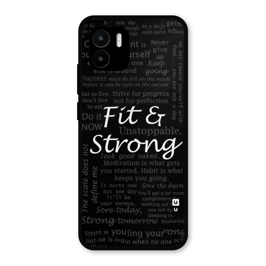 Fit And Strong Metal Back Case for Redmi A2