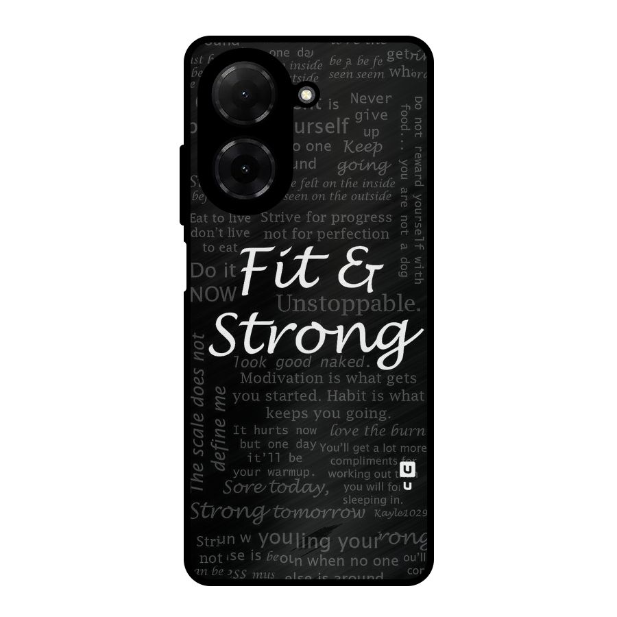 Fit And Strong Metal Back Case for Redmi A5 4G