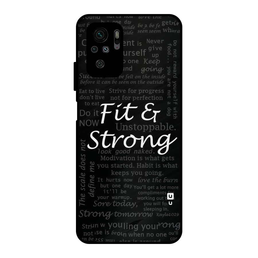 Fit And Strong Metal Back Case for Redmi Note 10S
