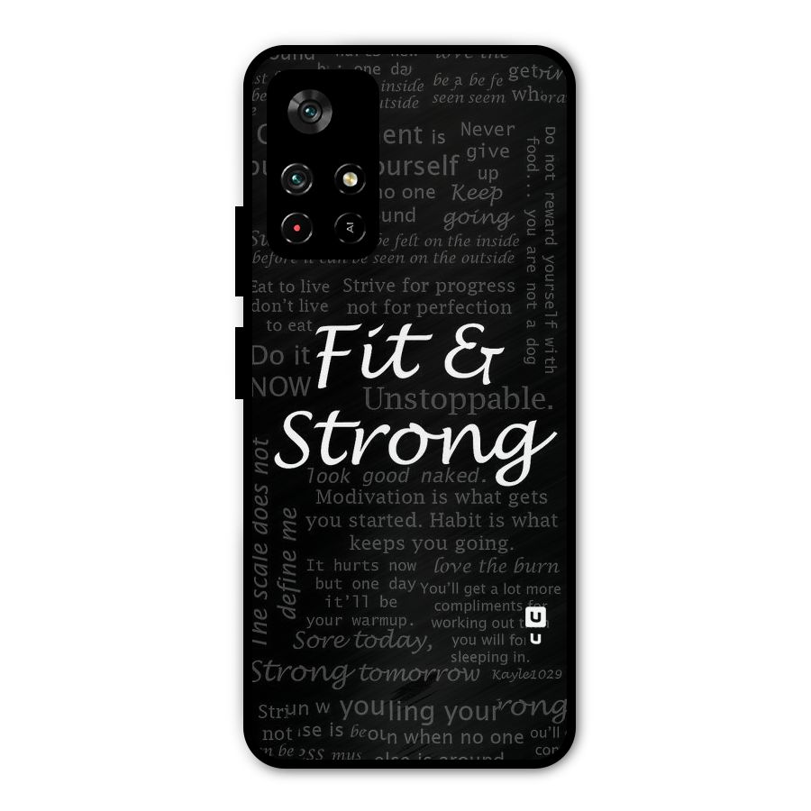 Fit And Strong Metal Back Case for Redmi Note 11T 5G