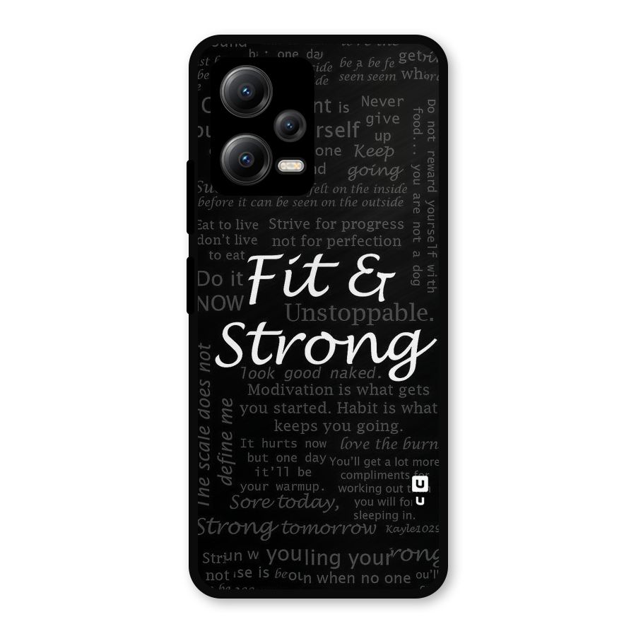 Fit And Strong Metal Back Case for Redmi Note 12 5G