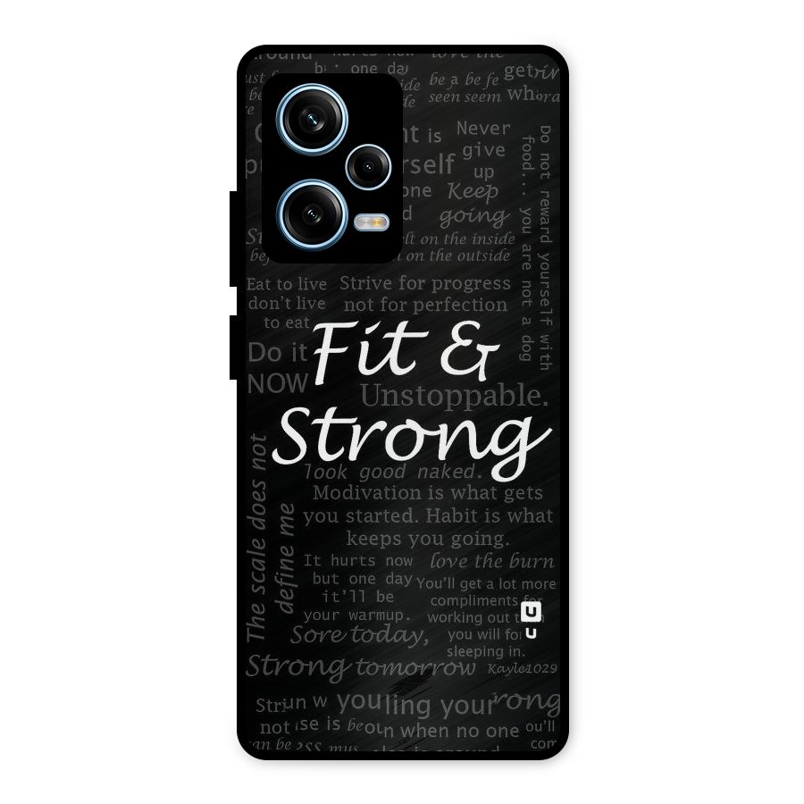 Fit And Strong Metal Back Case for Redmi Note 12 Pro