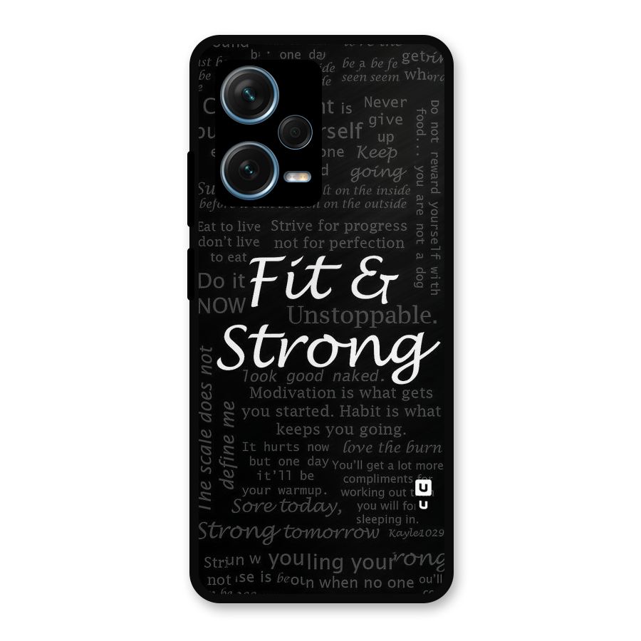 Fit And Strong Metal Back Case for Redmi Note 12 Pro Plus 5G