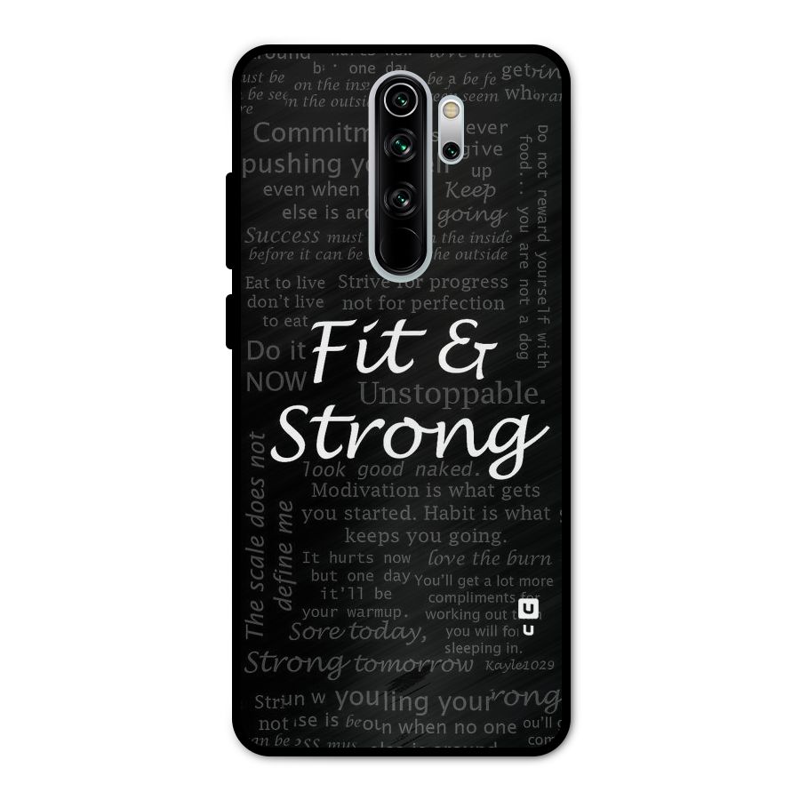 Fit And Strong Metal Back Case for Redmi Note 8 Pro