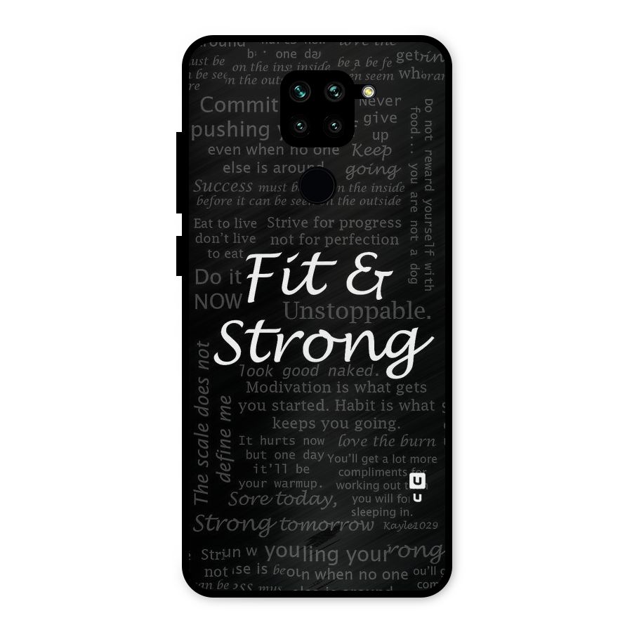 Fit And Strong Metal Back Case for Redmi Note 9