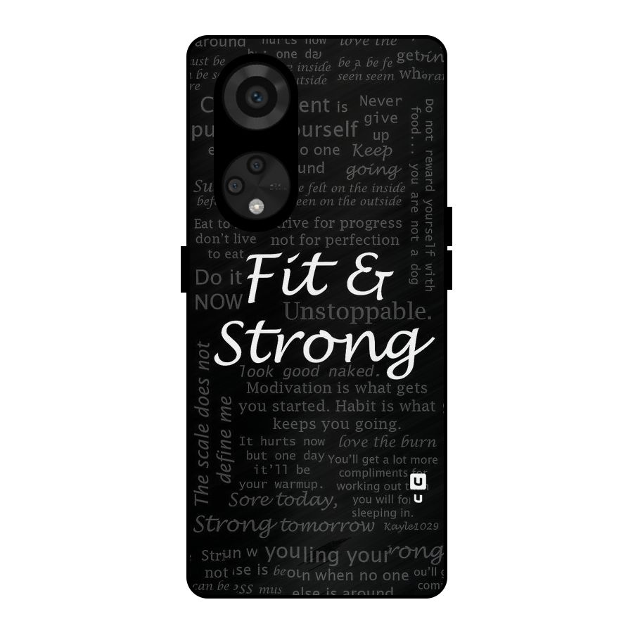 Fit And Strong Metal Back Case for Reno8 T 5G