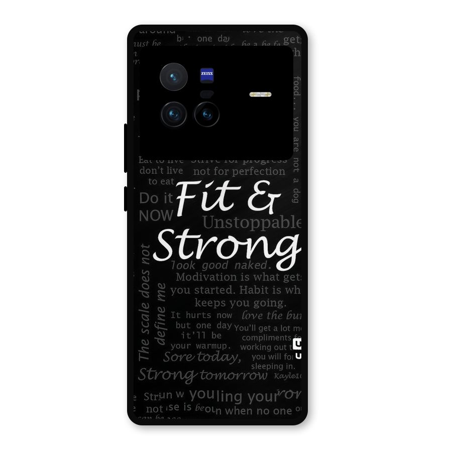 Fit And Strong Metal Back Case for Vivo X80