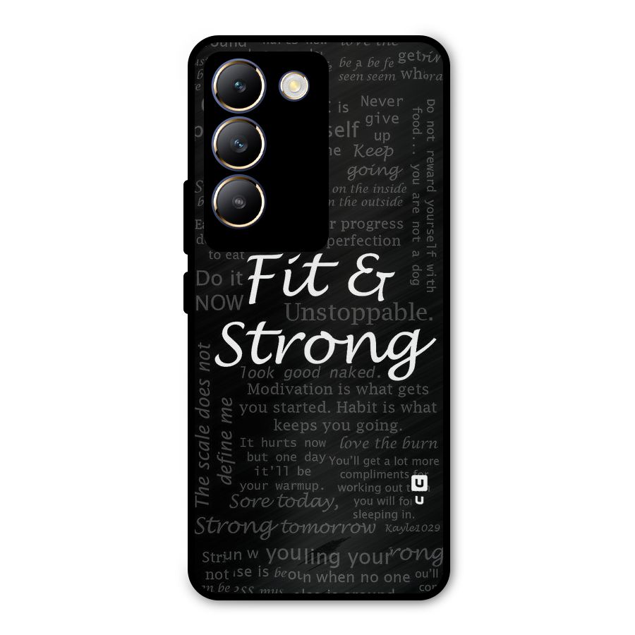 Fit And Strong Metal Back Case for Vivo Y200e