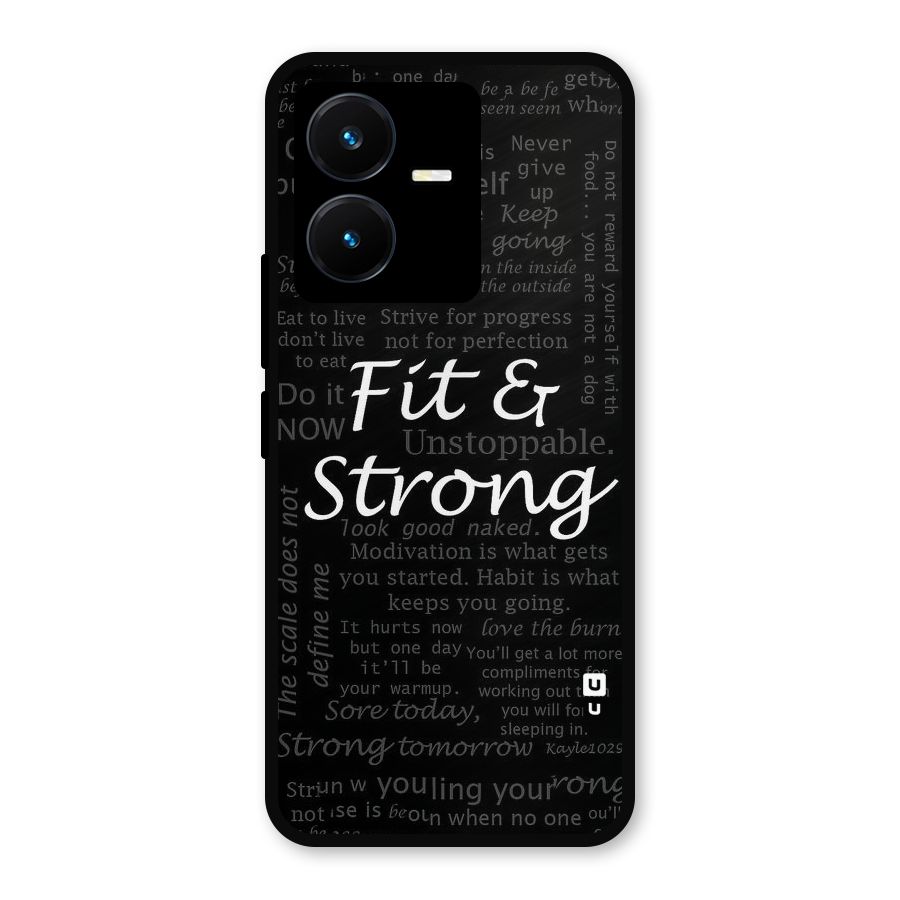 Fit And Strong Metal Back Case for Vivo Y22s