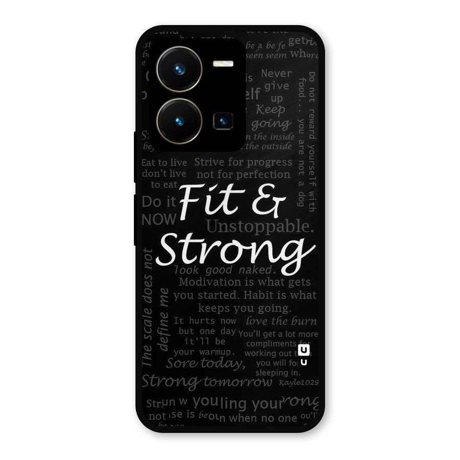 Fit And Strong Metal Back Case for Vivo Y35