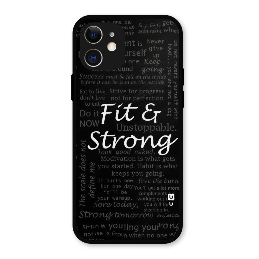 Fit And Strong Metal Back Case for iPhone 12