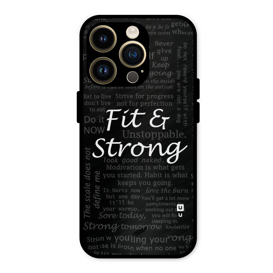 Fit And Strong Metal Back Case for iPhone 14 Pro